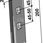 Slæppeplade 45 mm bl.a väderstad m bolte