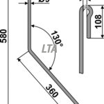 AD03 130¤ striegle lang 9mm
