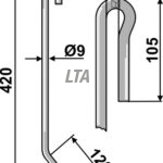 AD03 9mm Kort striegle