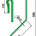 AD03 15mm lang striegle 959337