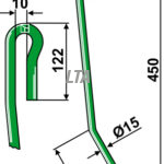 AD03 15mm kort forkr. Striegle 959338