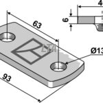 Monteringsplade, bukket