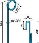 Striegel 13,5 x 505 köckerling 501130
