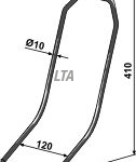 Striegel Dobbelt 120mm (Spirit 466169 )