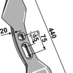 Dobbelt hjerteskær  incl 2 bolte