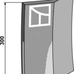 Beskyttelse til skæret, højre