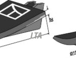 Grubberspids 190 mm bl.a Præstbro m bolt