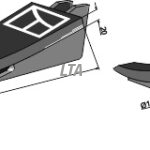 Grubbespids 100 mm Bl.a Præstbro m bolt