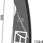 Cenius ledeplade højre incl bolte