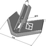 310 mm vingeskær til köckerling m bolt