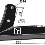 Vingeskær Kuhn( H2212510) m bolt