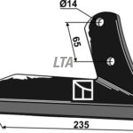 Vingeskær Kuhn(H2212500) m bolt