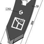 10x120 mm spids til Karat m bolt