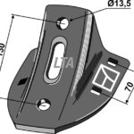 Uni skærfod 45-80 hulaftand INCL bolte