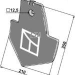 Cultus 210 mm spids incl 12x65 bolt + lå