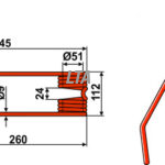 Hø tand JF CMR højre