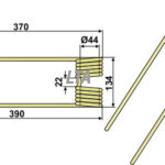 Hø tand venstre 00153015.1 Beige