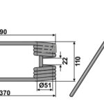 Hø tand til Kuhn 58740600