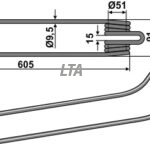 Rivefjeder Kuhn ( K8013670 )