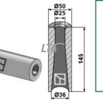 Svejse bøsning for bigballe tænder med M