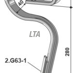 Harvetand med skær "Germinator"
