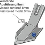 Bourgault 8x100mm forstærket spids