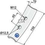 Bourgault Mellemstykke til kile
