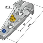 Holder - Serie 200 Incl bolte