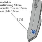 Bourgault 50 mm fuld forstærket spids