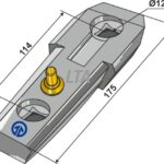 Bourgault Kile m lås til Vector incl bol