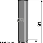 Bolt - M16x2x91 - 10.9