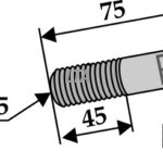 Bolt m/Låsemøtrik M20x90-10.9