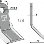 Y-kniv til bl.a Orsi