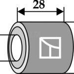 Bøsning Ø25/16,5x28