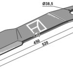 Kniv venstre Schultenr 401067 530mm