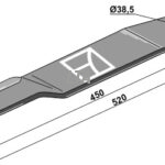 Kniv højre Schultenr 401066 530 mm