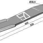 Kniv Schultenr 401064 520 mm