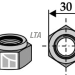 Låsemøtrik M20 Høj