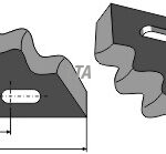 Fodermixer kniv venstre RMH Peecon