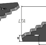 Mixerkniv til Pecon RMH og Farresin
