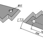 Fodermixer kniv til Triolit orig nr 3184