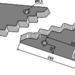 Fodermixer kniv til Triolit orig nr 3163