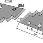 Fodermixer kniv kuhn 5303620