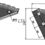 Fodermixer kniv til strautmann