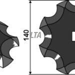 Fodermixer kniv Seko 140 mm