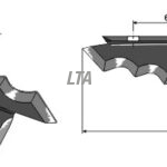 Fodermixer kniv højre Keenan 703957