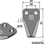 Kniv til Fræserhoved m.duraface