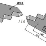 Fodermixer kniv JF 1380-0034