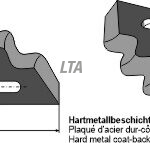 Fodermixer kniv V belagt bl.a Peecon