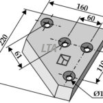 Hjørnekniv venstre ( 100 086 L )